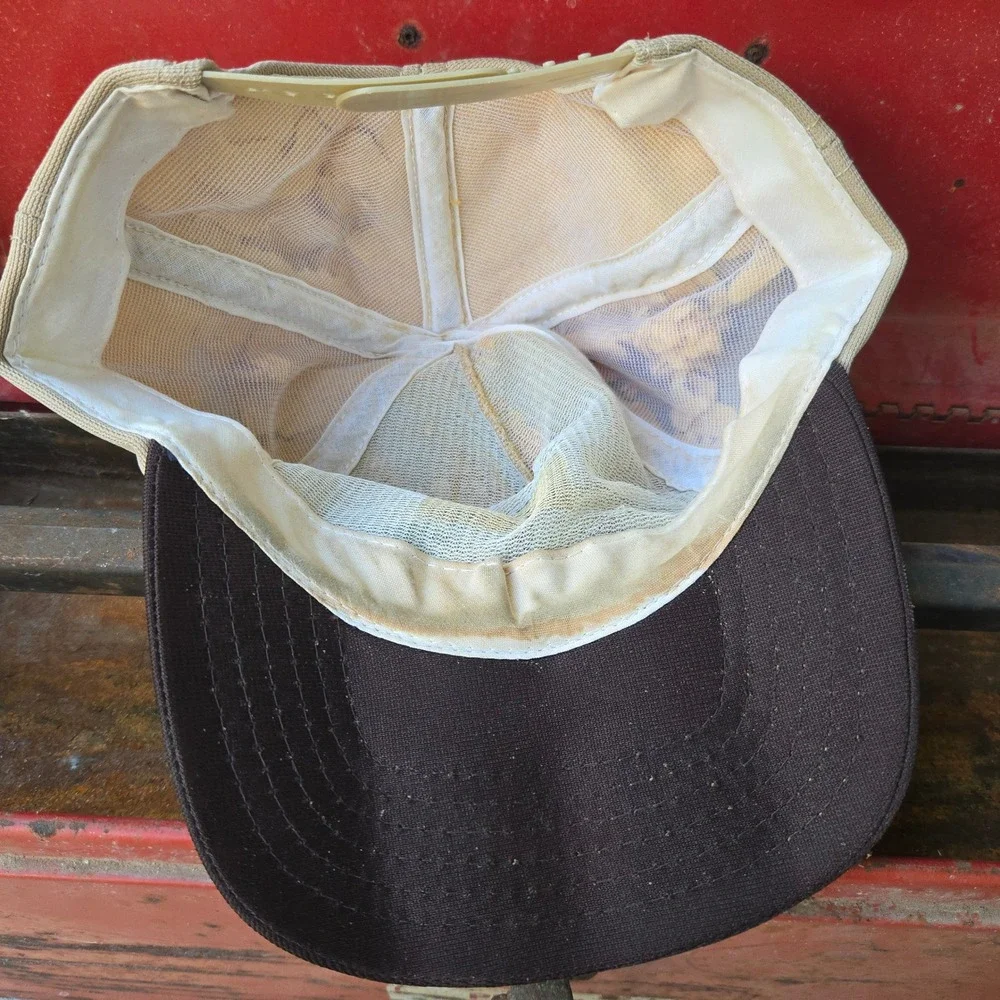 VTG Southern Truck Service Hat Brown Tan Mens OSFM Snapback Charlotte NC Graphic